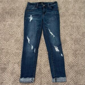 EUC: Sz 26 1822 Denim Distressed Blue Skinny Jeans